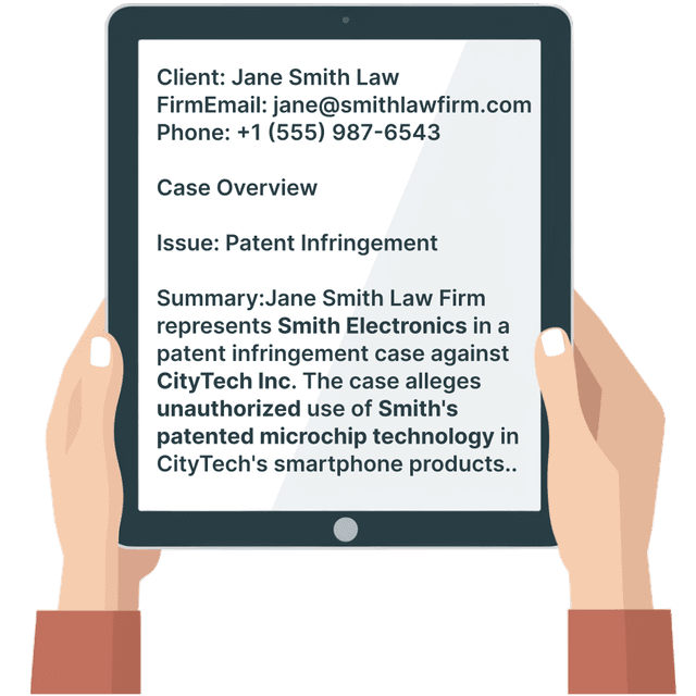 Tailored Case Summaries